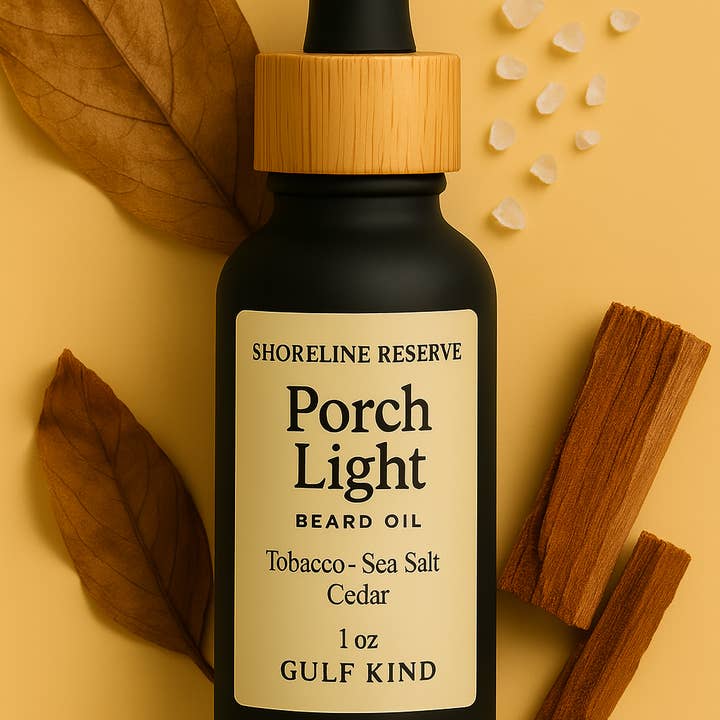Porch Light Beard Oil for wholesale by Gulf Kind