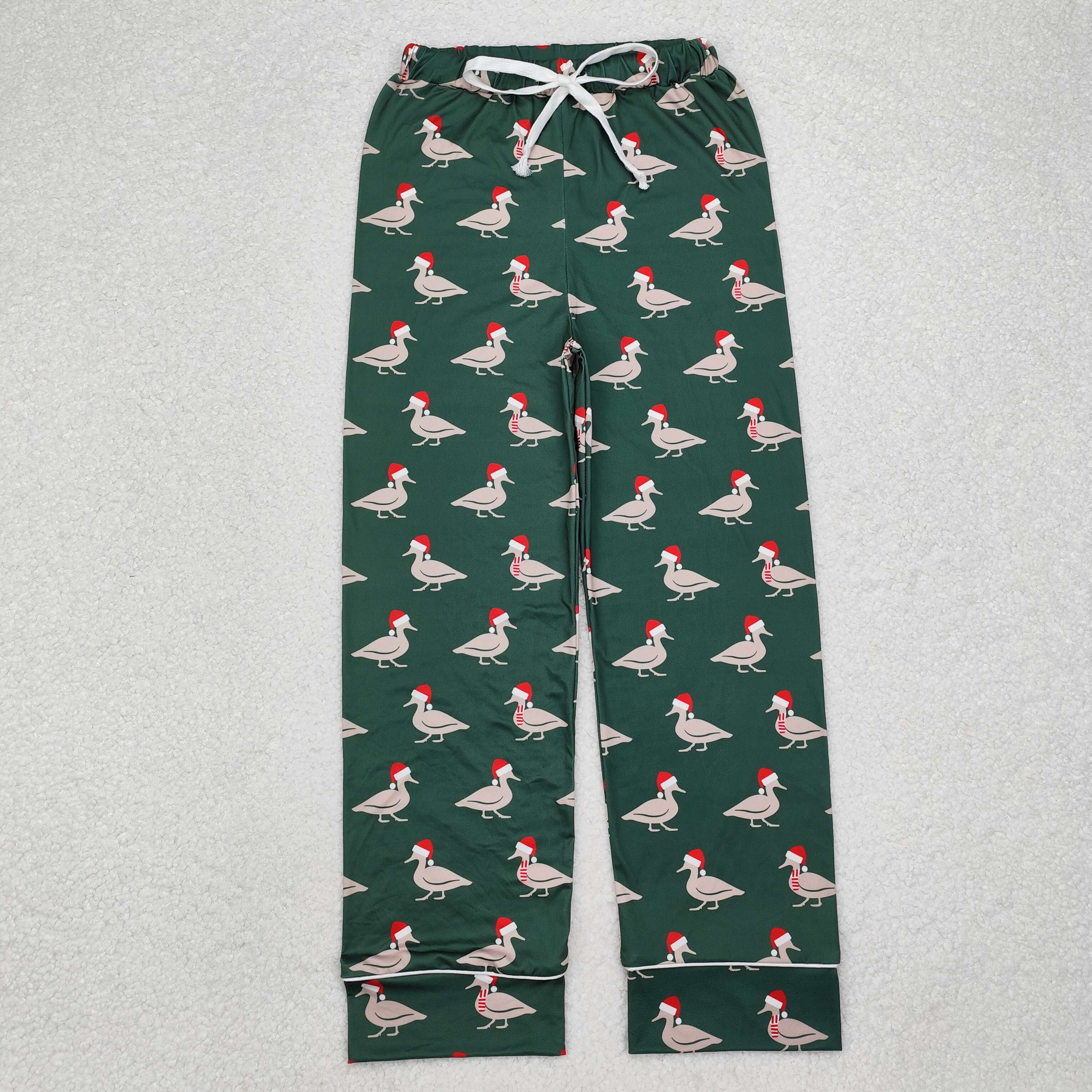 Aier Wholesale - Vente Bas de pyjama – femme - Frères Adultes Hommes Femmes Père Noël Vaches Houx Pyjamas de Noël à Carreaux Pantalons Évasés6