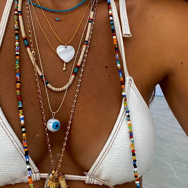 Ava Evil Eye Halskette mit Anhänger für den Großhandel von OIYA