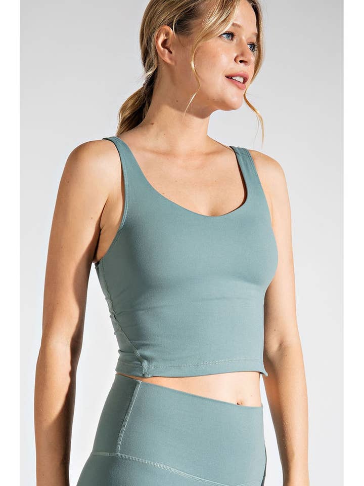 V NECK YOGA TOP for wholesale by Rae Mode