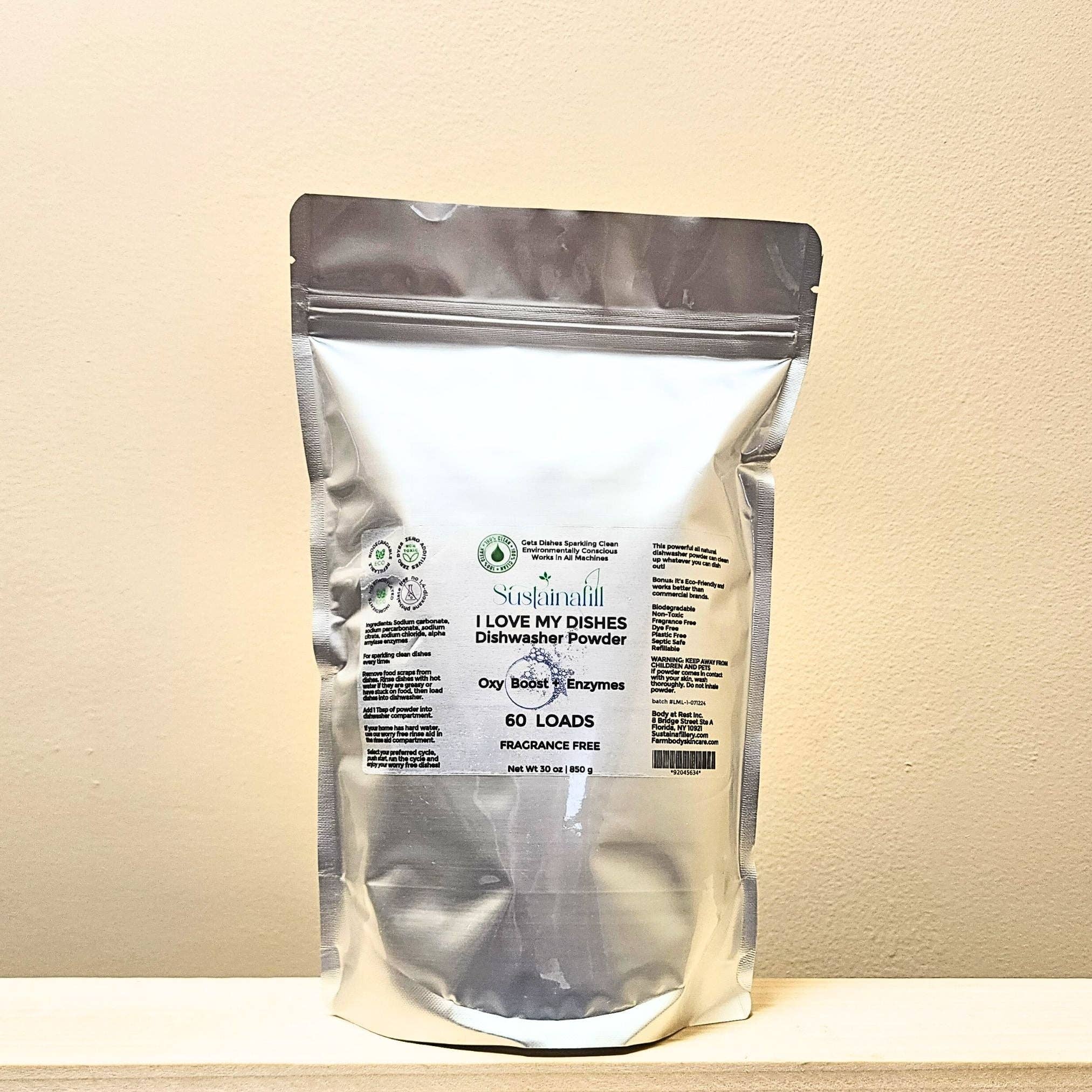 Farmbody Skin Care - Wholesale Dish Soap - Natural Dishwasher Powder | I LOVE MY DISHES | Fragrance Free4