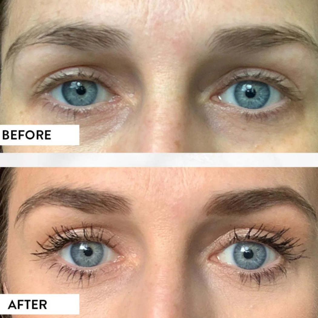 EMANI VEGAN COSMETICS - Vente Mascara - Mascara Double Lash + Sérum pour la croissance des cils - Naturel + Bio5