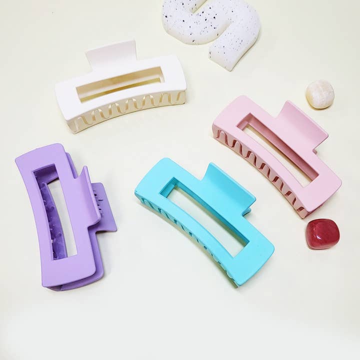 Matte Color Hair Claw Clip for wholesale on Faire