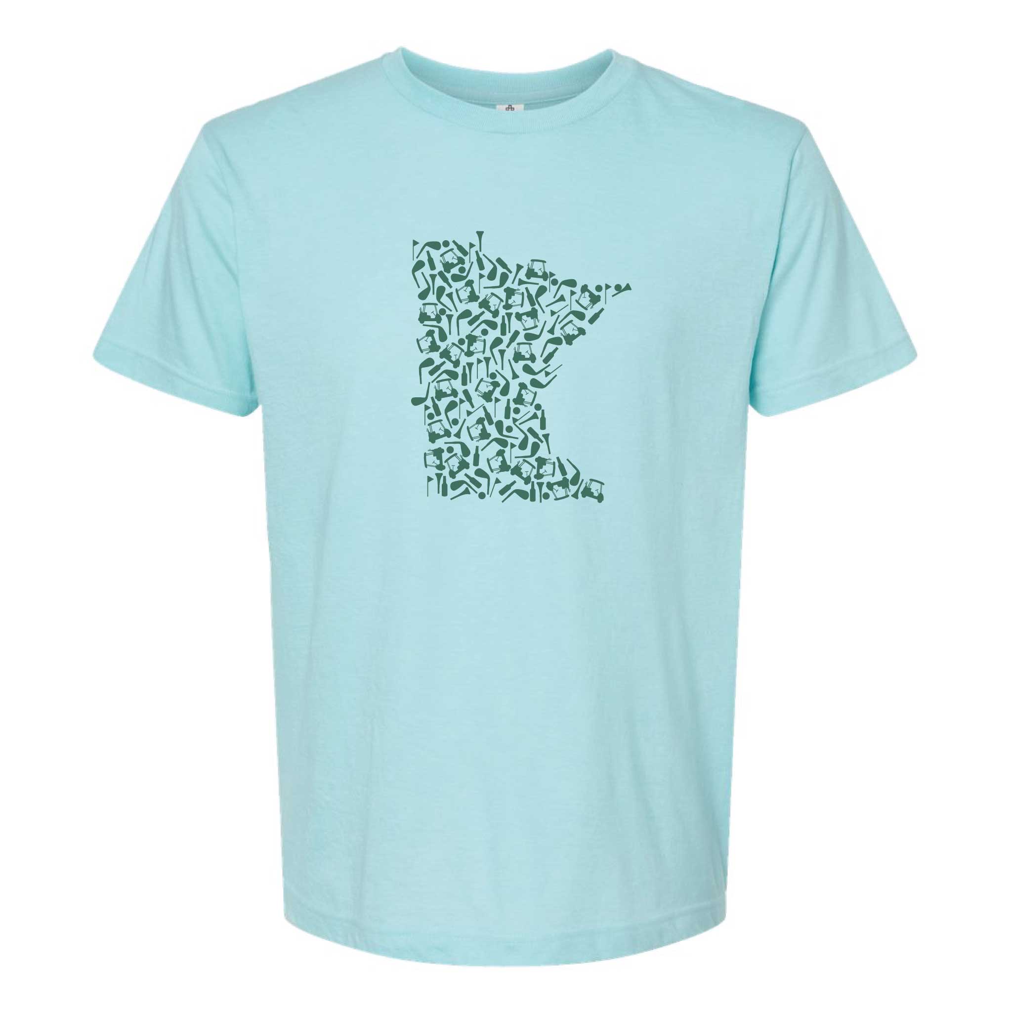 Minnesota Awesome – wholesale Screen printed t-shirt – unisex – Golf Icons Minnesota T-Shirt5