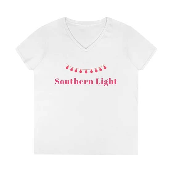 Ladies V-Neck T-Shirt for wholesale by Southern Light