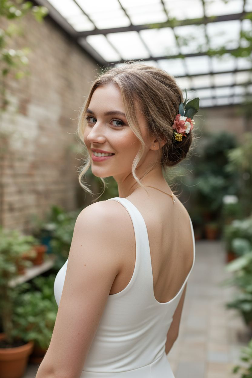 L'atelier du 6 - Wholesale Hair Brush/Comb - Floral comb for bohemian wedding hairstyle.1