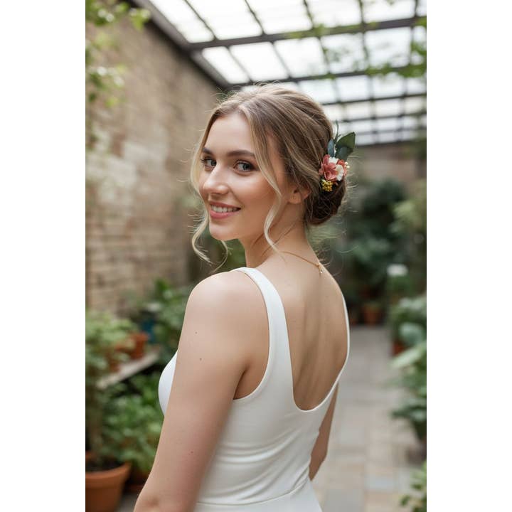 L'atelier du 6 - Wholesale Hair Brush/Comb - Floral comb for bohemian wedding hairstyle.1