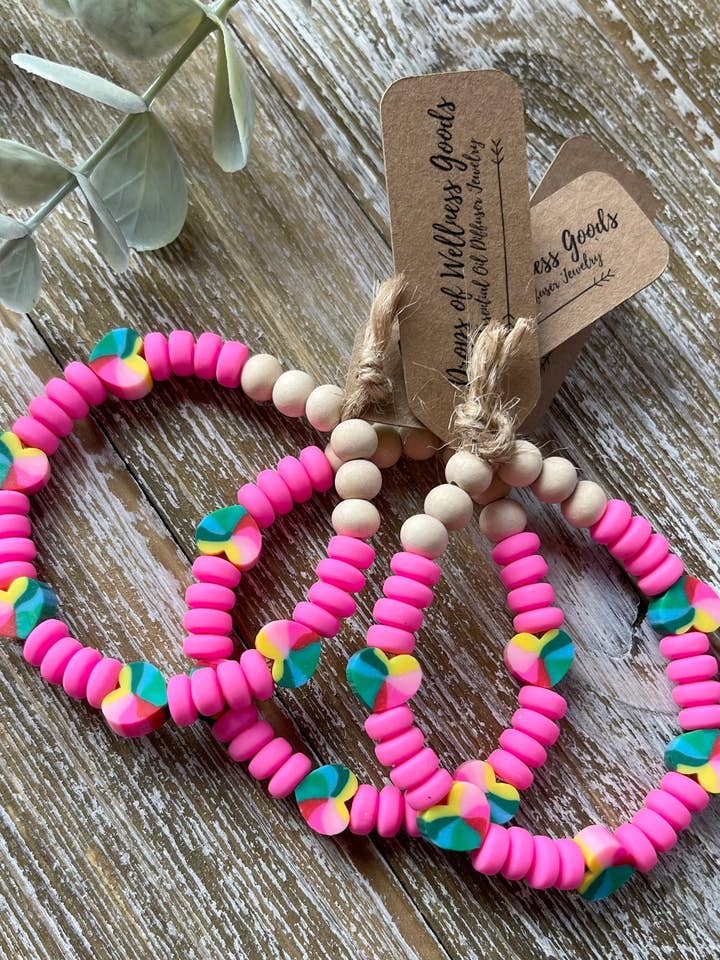 Kids Stretch Bracelets, Kids Diffuser Bracelet, The Jolie for wholesale by Drops of Wellness Goods