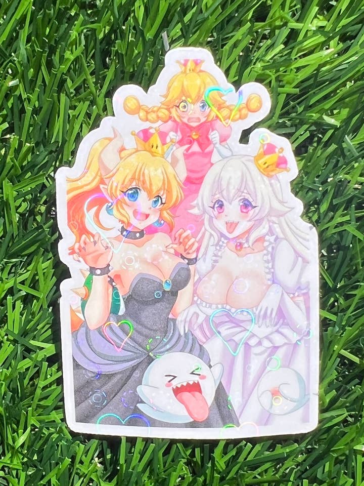 Mushroom Kingdom Girls Sticker for wholesale by Mothers Of Orion