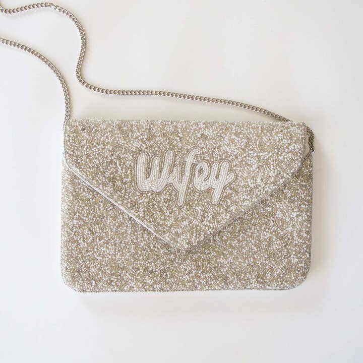 GiftsbyPR - Wholesale Clutch Bag - Women's - Wifey Clutch Purse, Wifey Purse Gifts, Bridal Purse1