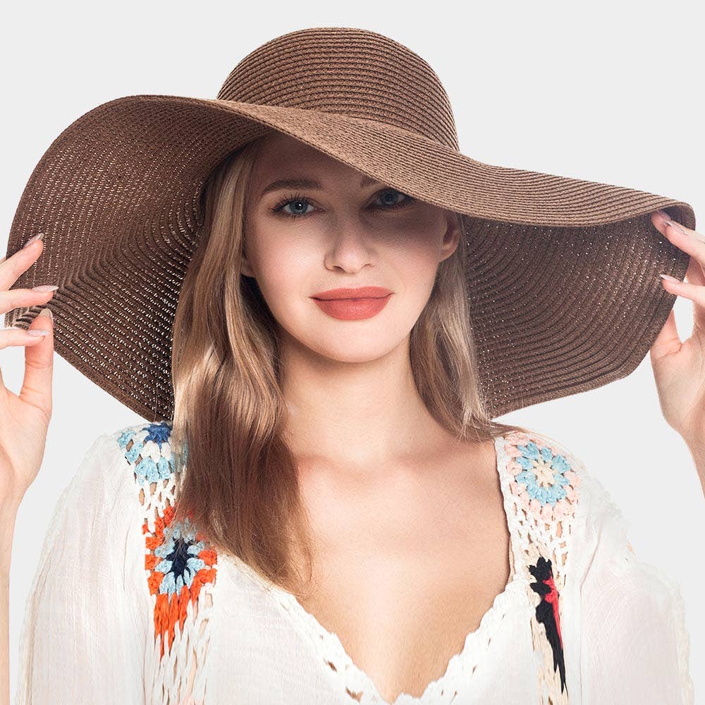 Sensibling Corp. - Wholesale Straw Hat - Women's - Solid Straw Sun Hat
2