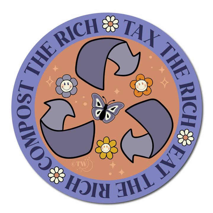 Tiny Werewolves - Wholesale Sticker - Tax | Eat | Compost the Rich Sticker1