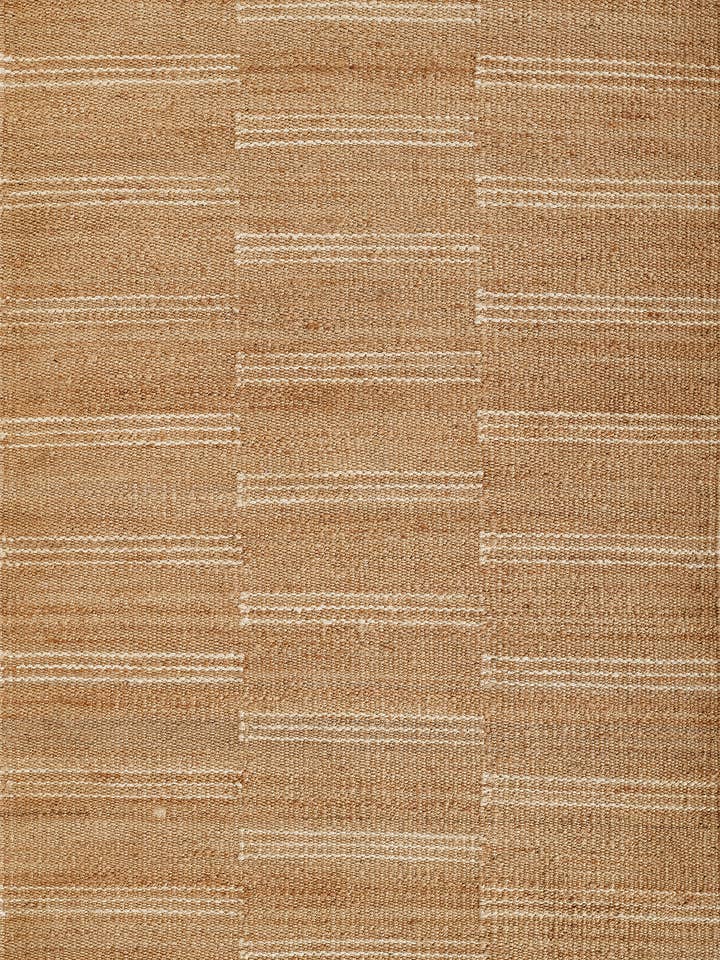 Erin Gates Crescent Broken Stripe Natural Jute Area Rug for wholesale by Momeni