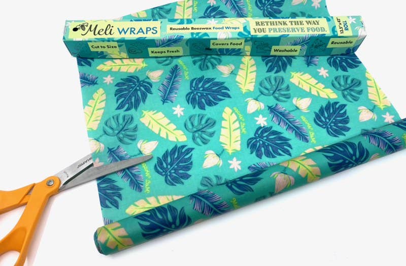 Meli Wraps - Wholesale Food Storage Wrap/Bag - Reusable Beeswax Wrap Bulk Roll Case of 18~Variety of Prints3