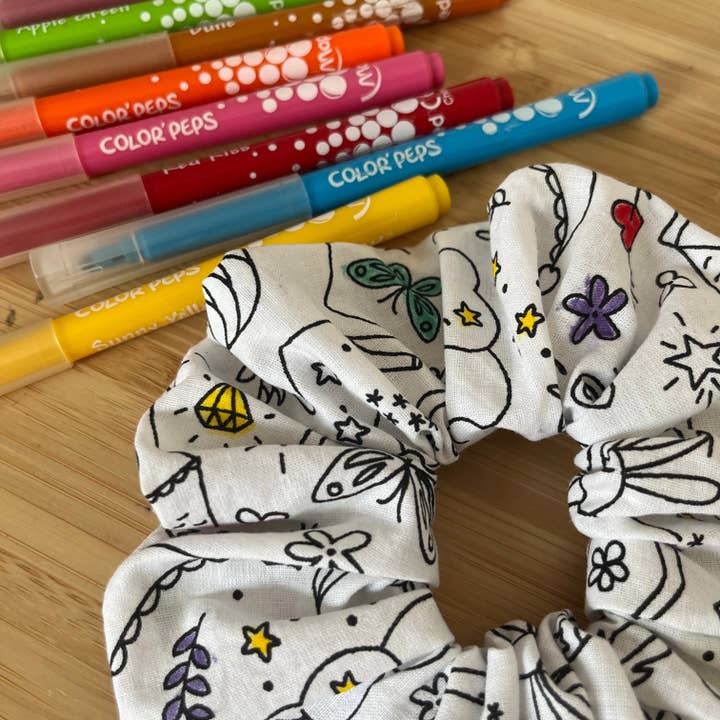 Scrunchie 🖍️ inkleuren voor wholesale door Les chouchous de Romane