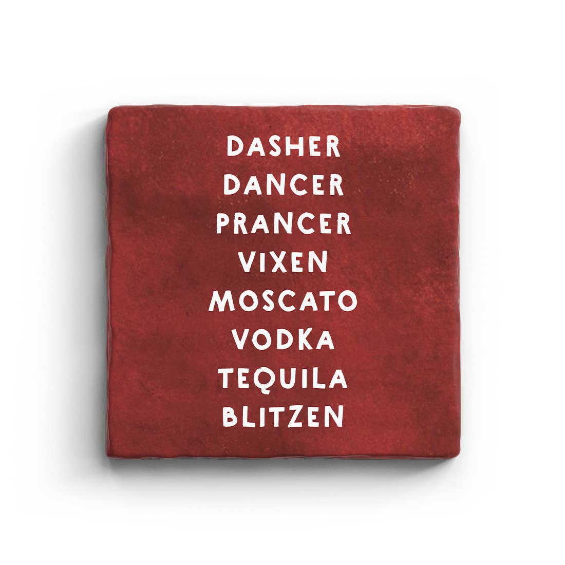 Paisley & Parsley - Wholesale Coasters - Blitzen - Marble Coaster (Christmas)