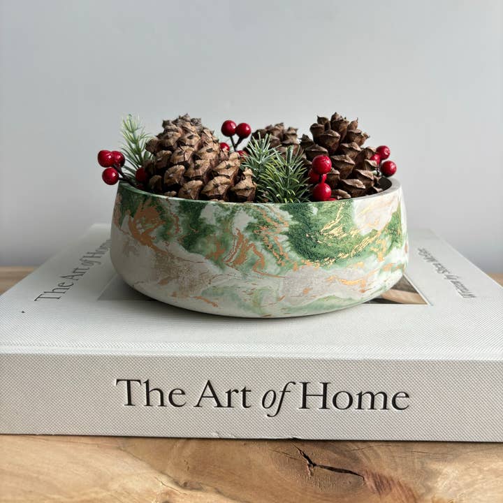 Fancy Concrete - Wholesale Christmas decoration - Daza - Decorative Concrete Bowl | Centerpiece Bowl 3