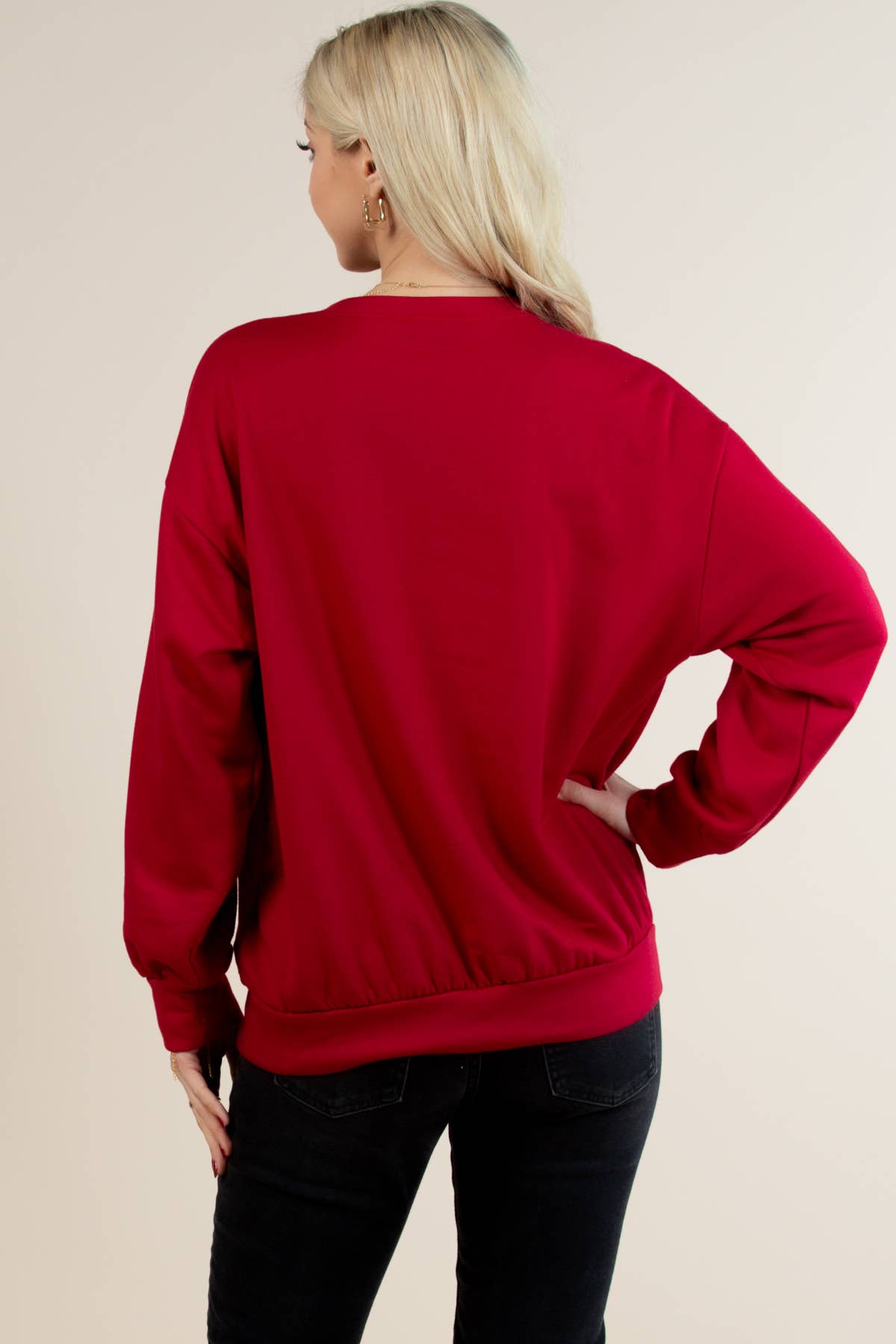 Nylon Apparel - Vente Sweat-shirt à imprimés – femme - T1005-6770-Sophia Sweat-shirt Imprimé Coupe Ample4