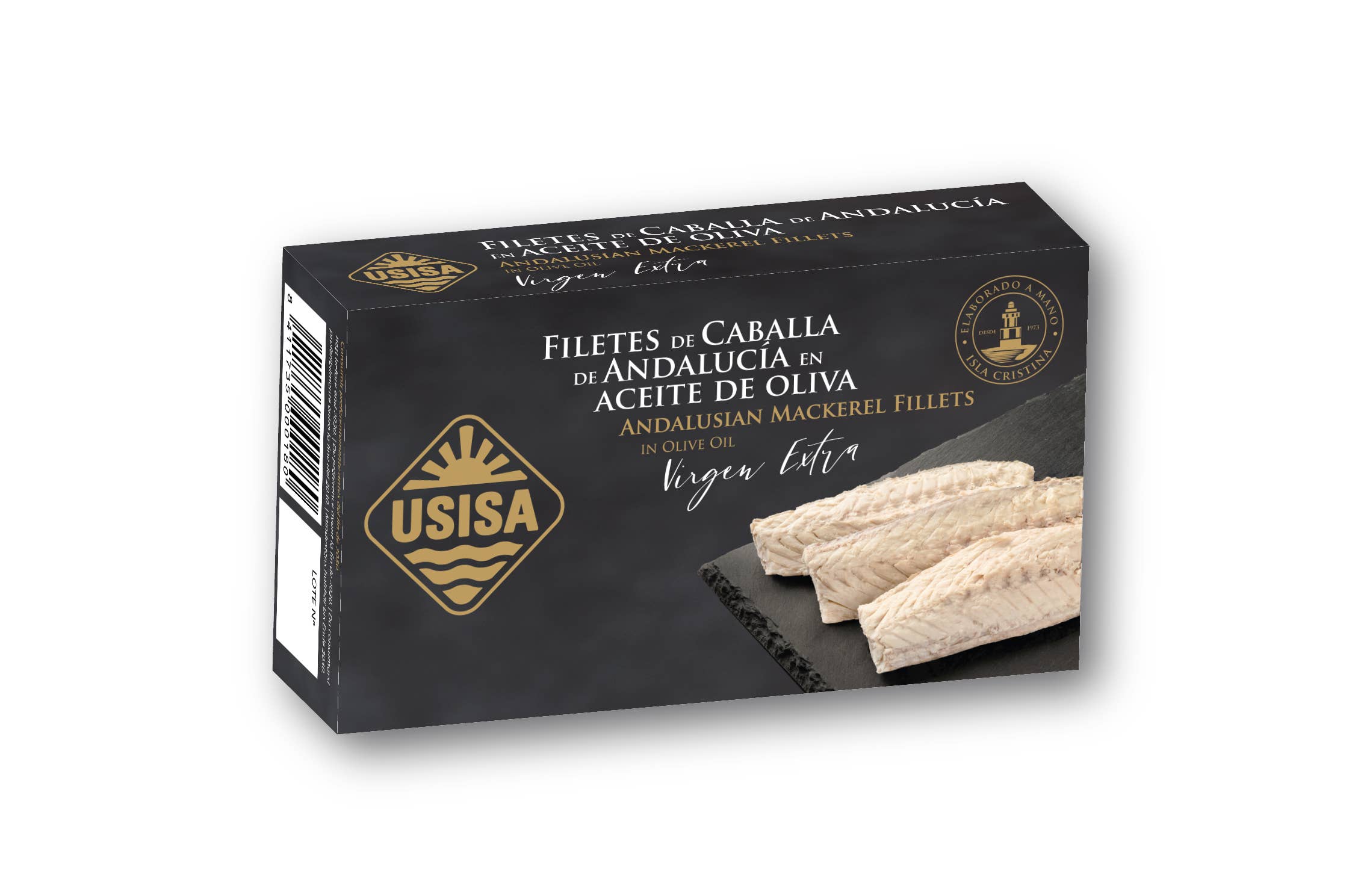 Unión Salazonera Isleña - Venta al por mayor Conservas de pescado - USISA- FILETES DE CABALLA DE ANDALUCIA ACEITE OLIVA VIRGEN 1