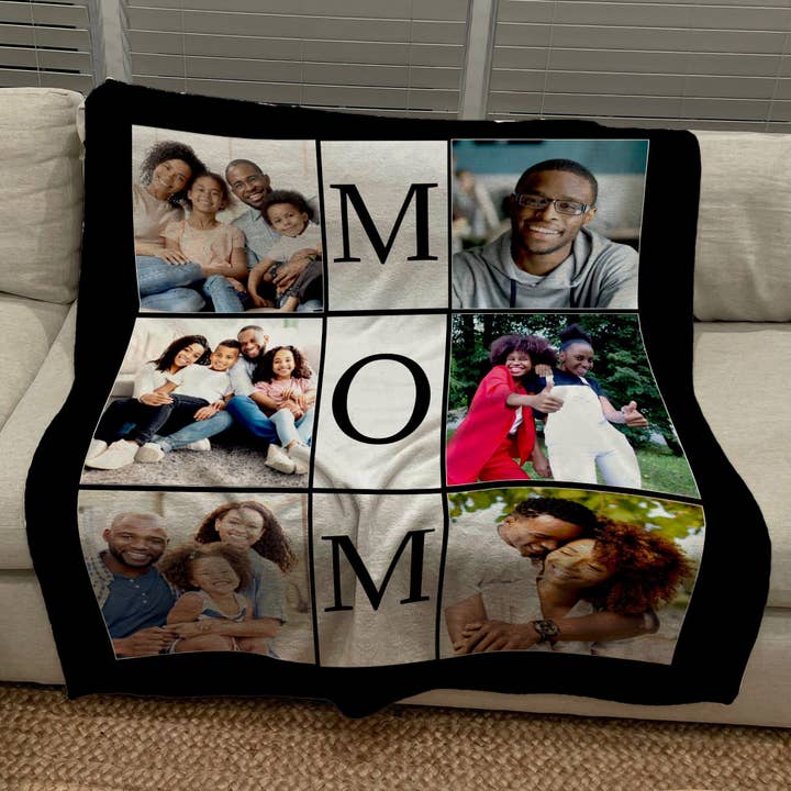 Monogramonline Inc. - Wholesale Throw Blanket - <h2>Build Your Own Design Custom Photo Collage Blanket | Blanket Personalized With Your Pictures</h2> <p><span style="color: #ff0000;"><strong>LIMITED TIME SALE 50"x60" Large Blanket</strong></span></p>2