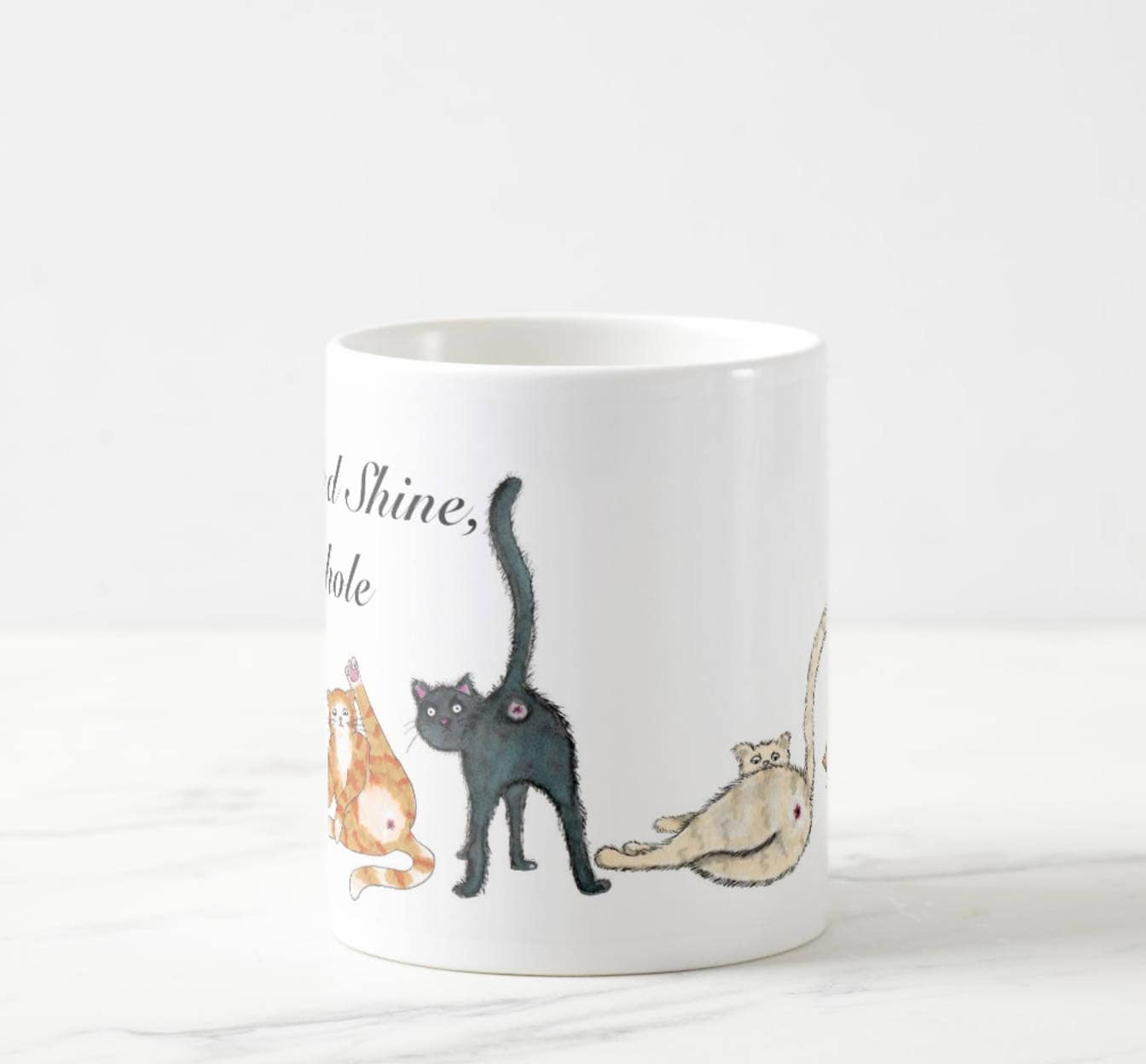 Lemon Zesty - Vendita all'ingrosso Tazza - Tazza con scritta «Rise and Shine, Asshole»8