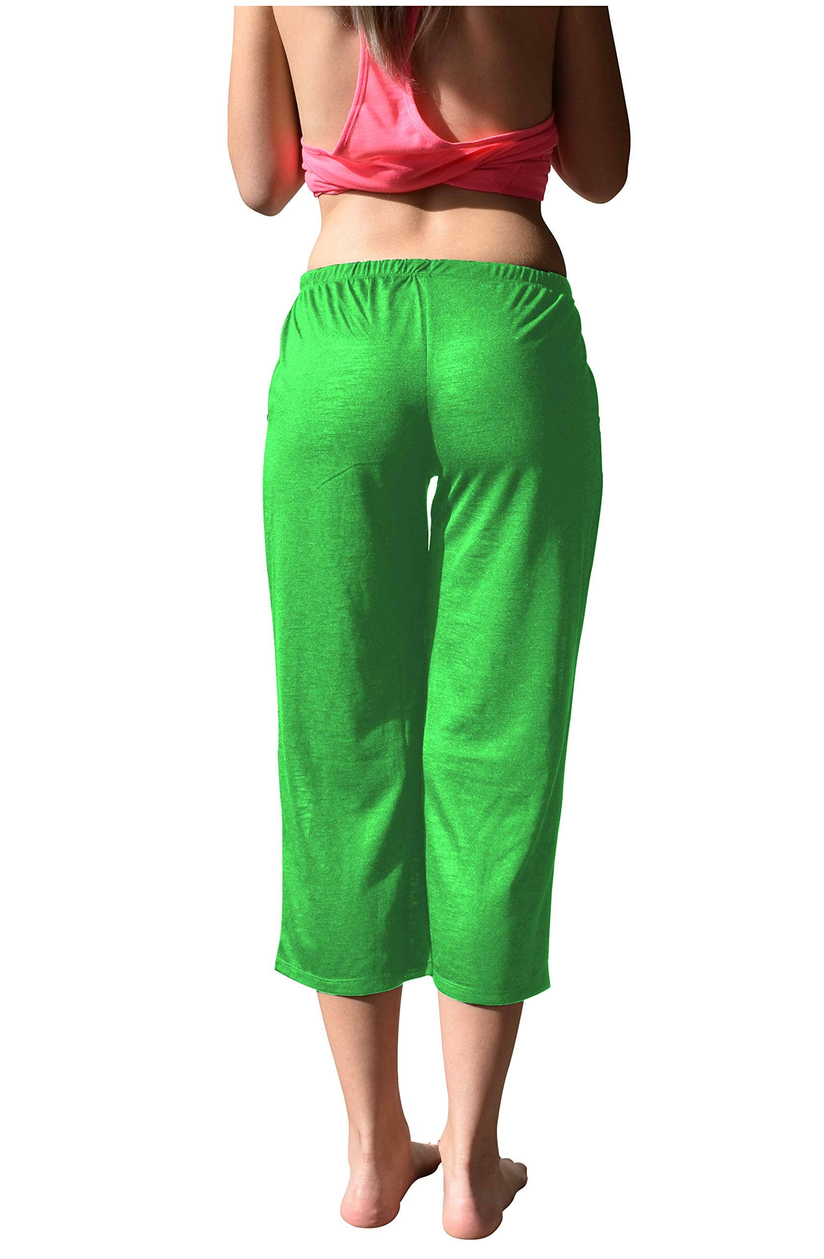 I-Wear Brands - Wholesale Lounge Sweatpants/Joggers - Women's - 4 Pack Women's Casual Poly-Slub Capri-Length Lounge Pants15
