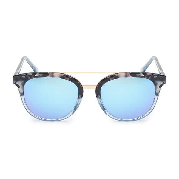 Mamie Sunglasses - Marbled Black Grey for wholesale by C4 Eyewear