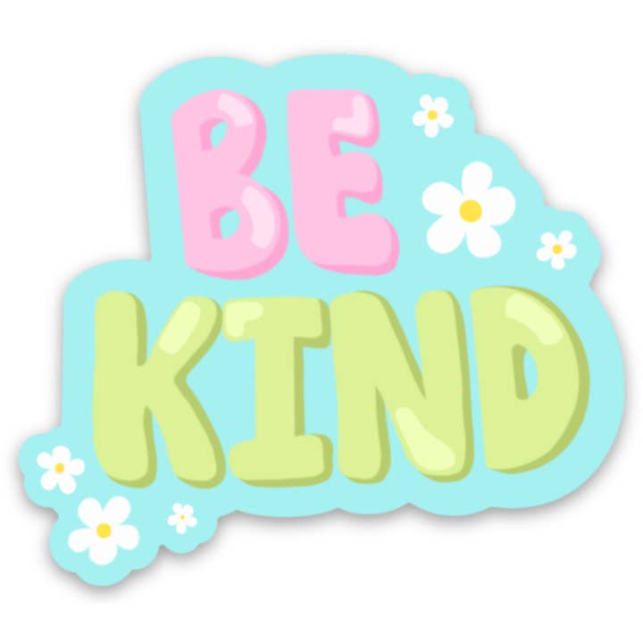 Be Kind Quote Sticker, 2.25x2 in. for wholesale by Maggie Kristine
