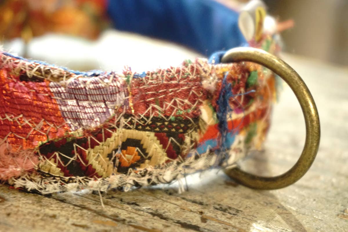 hundsfutter - Wholesale Pet Collar - Dog - Unique "patchwork1" dog collars - box with 4 sizes1