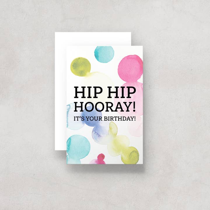 Birthday Card Abstract Watercolour for wholesale by The Dimpse