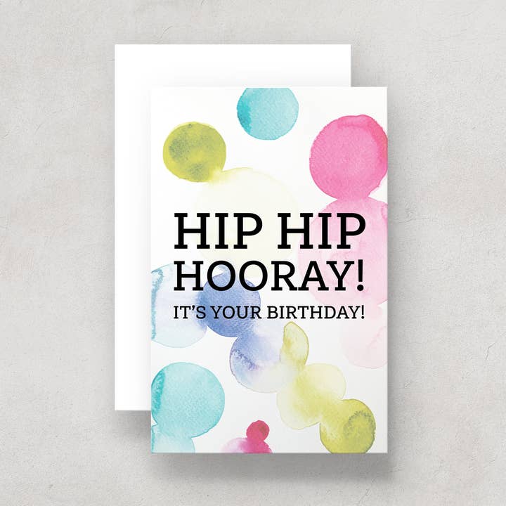 Birthday Card Abstract Watercolour for wholesale by The Dimpse