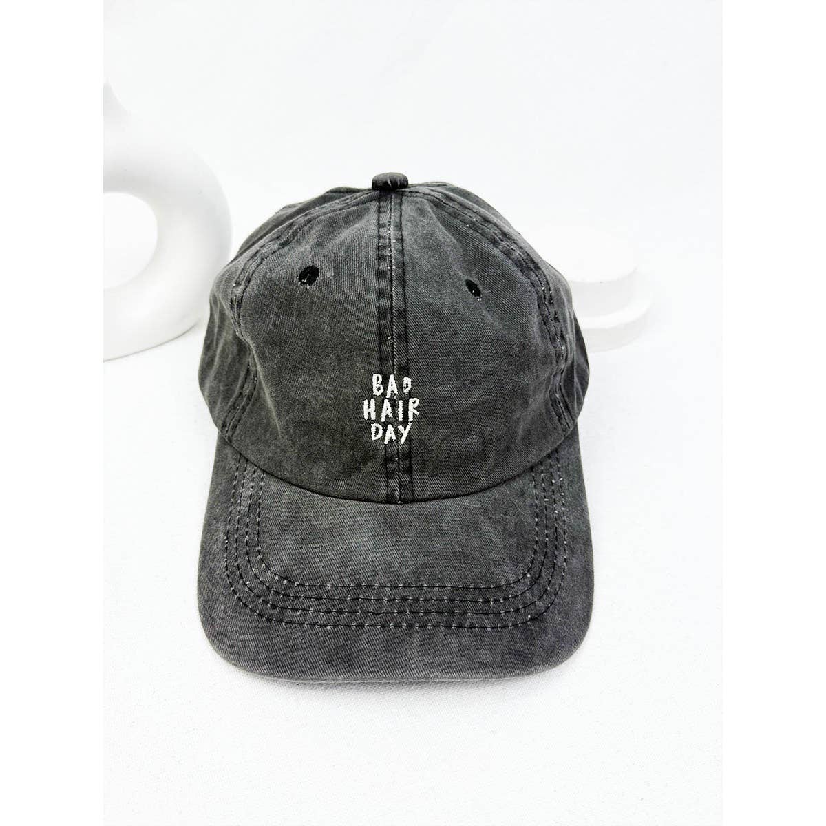 Love and Repeat - Wholesale Baseball Cap - Unisex - Bad Hair Day Embroidered Washed Baseball Cap1
