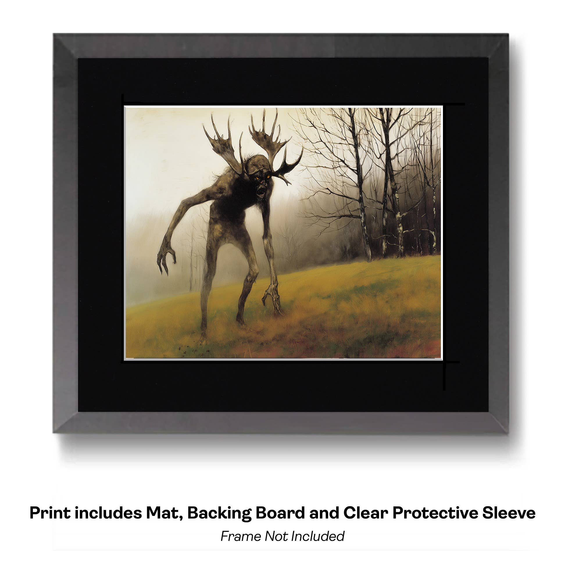Mowbi - Wholesale Art Print - Wendie - Wendigo is Really a Sweetheart - Cryptids Art Prints - 10"x 8" Artwork for 12"x14" Frame1