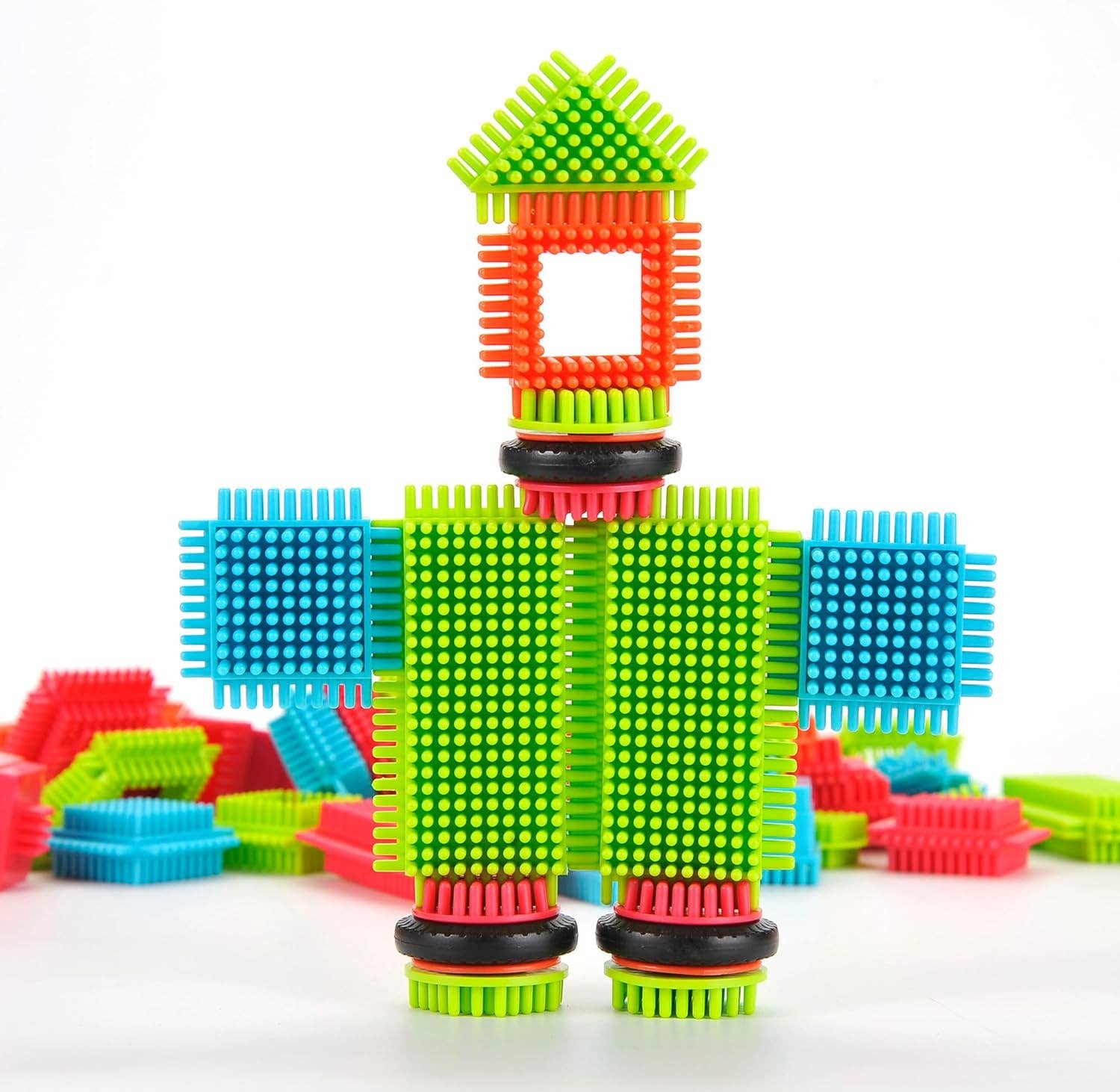 AZ Trading & Import (Toys, RC Toys & More) - Wholesale Building Set - Kids - Colorful Bristle Shape Building Blocks | 112 Pieces4