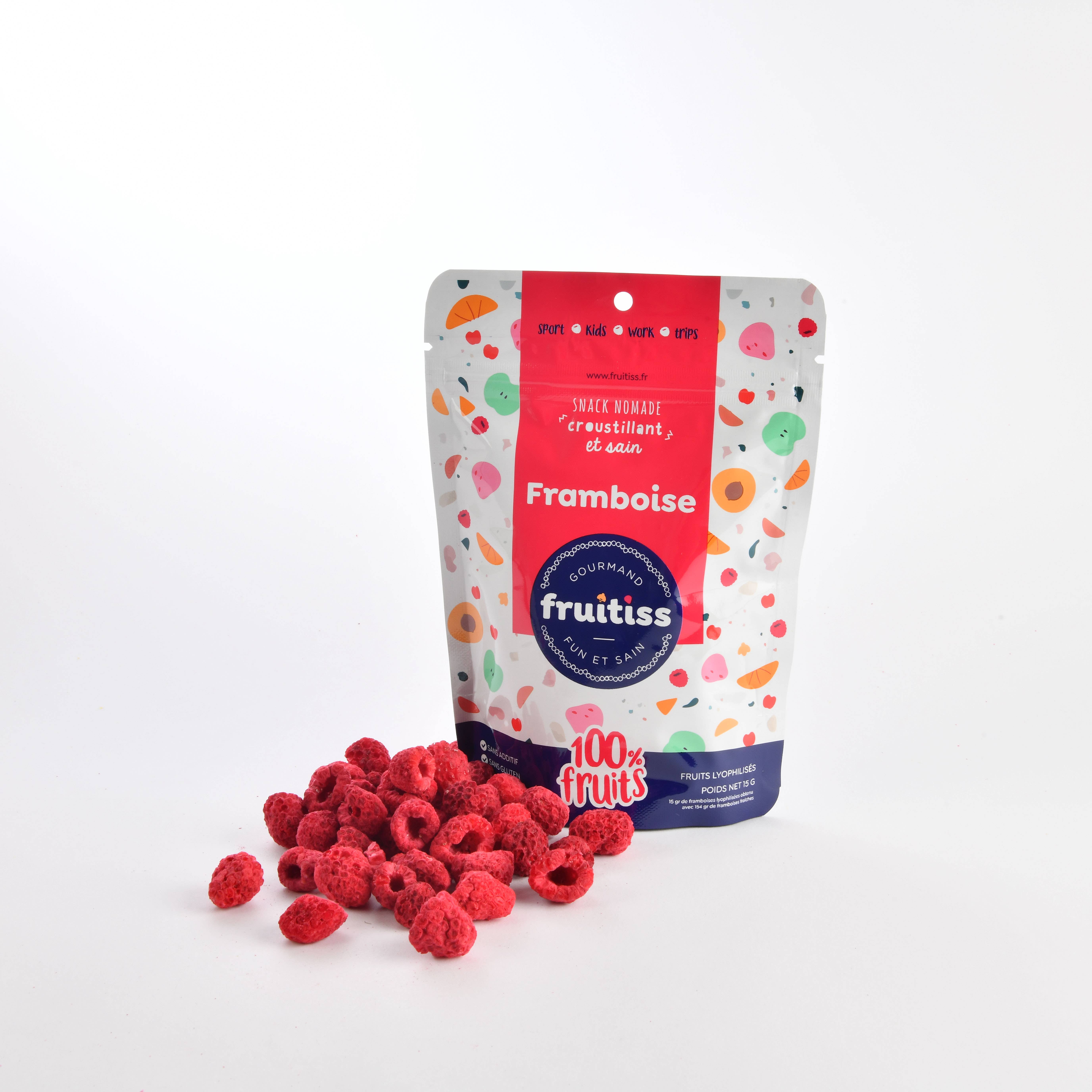 SAS Fruitiss - Venta al por mayor Fruta deshidratada - Pellets de frambuesa liofilizados1