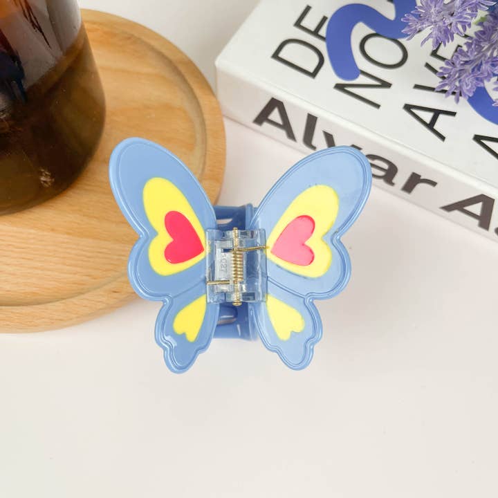 TheDivaSoap - Wholesale Hair Clip - Women's - Acetate Butterfly Hair Clip,Blue Cartoon Claw Clips4