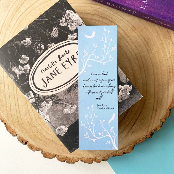 Quote and Quill – wholesale Bookmark – Jane Eyre - 'I Am No Bird' Bookmark