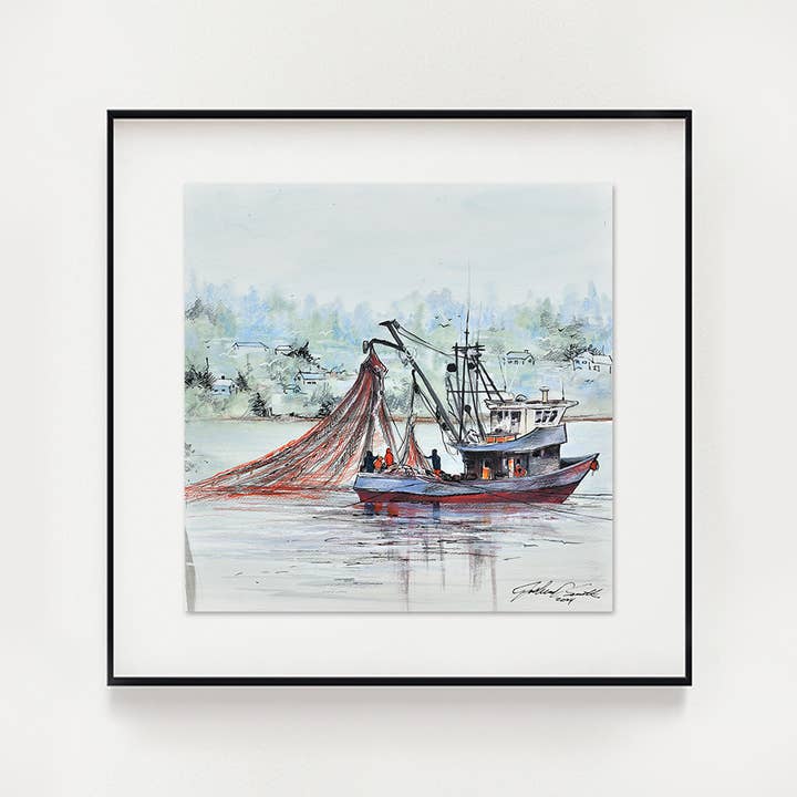 Fishermen at Work for wholesale by Joshua D. Smith Artist