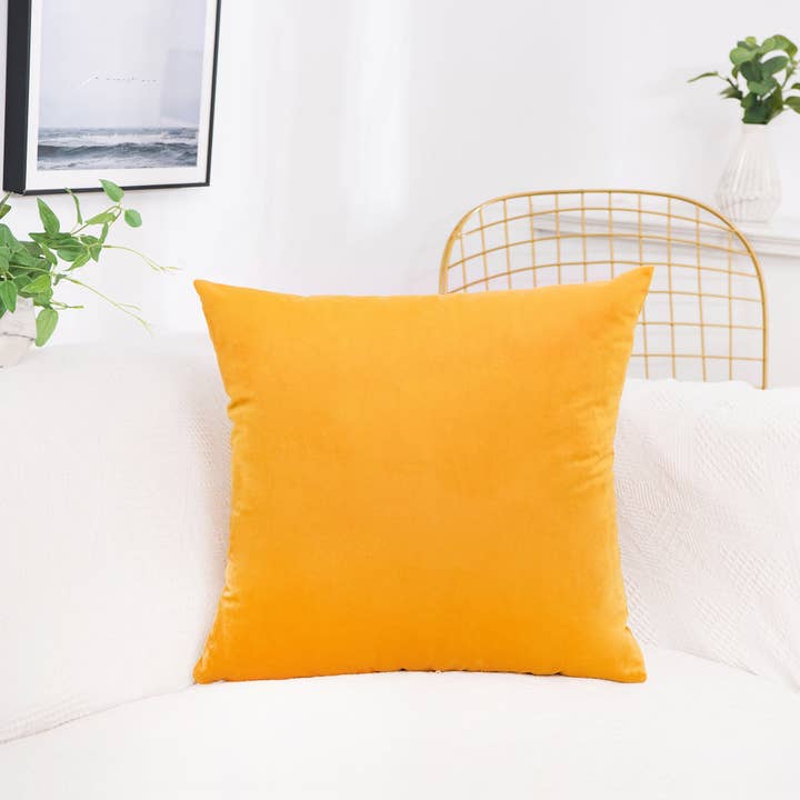 Q VITA - Wholesale Throw Pillow Cover - Velvet Fabric Cushion Cover ( 8 color options)