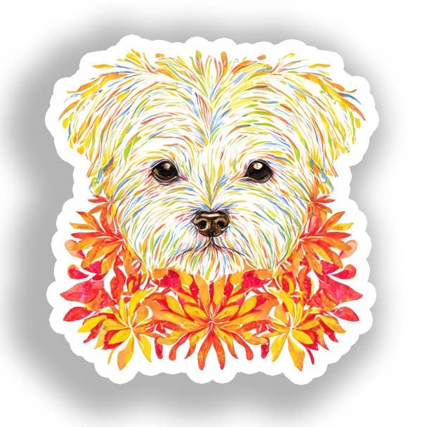 Maltese Dog Decal Sticker # A019437 for wholesale by Yoonek Graphics