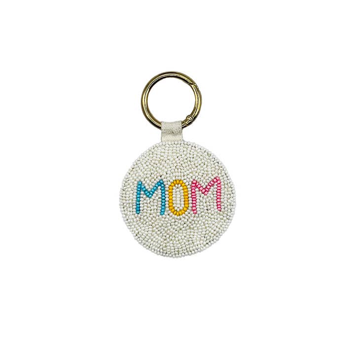 MOM BEADED KEYCHAIN for wholesale by Pizzazz, Inc.