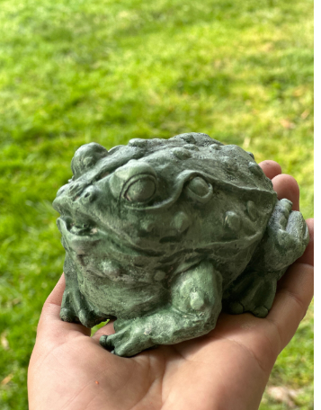 Backyard Stone Art – Ornamento/decoração ao ar livre por atacado – Estátua de Jardim de Sapo de Betão, Jardim do Sapo de Pedra,2