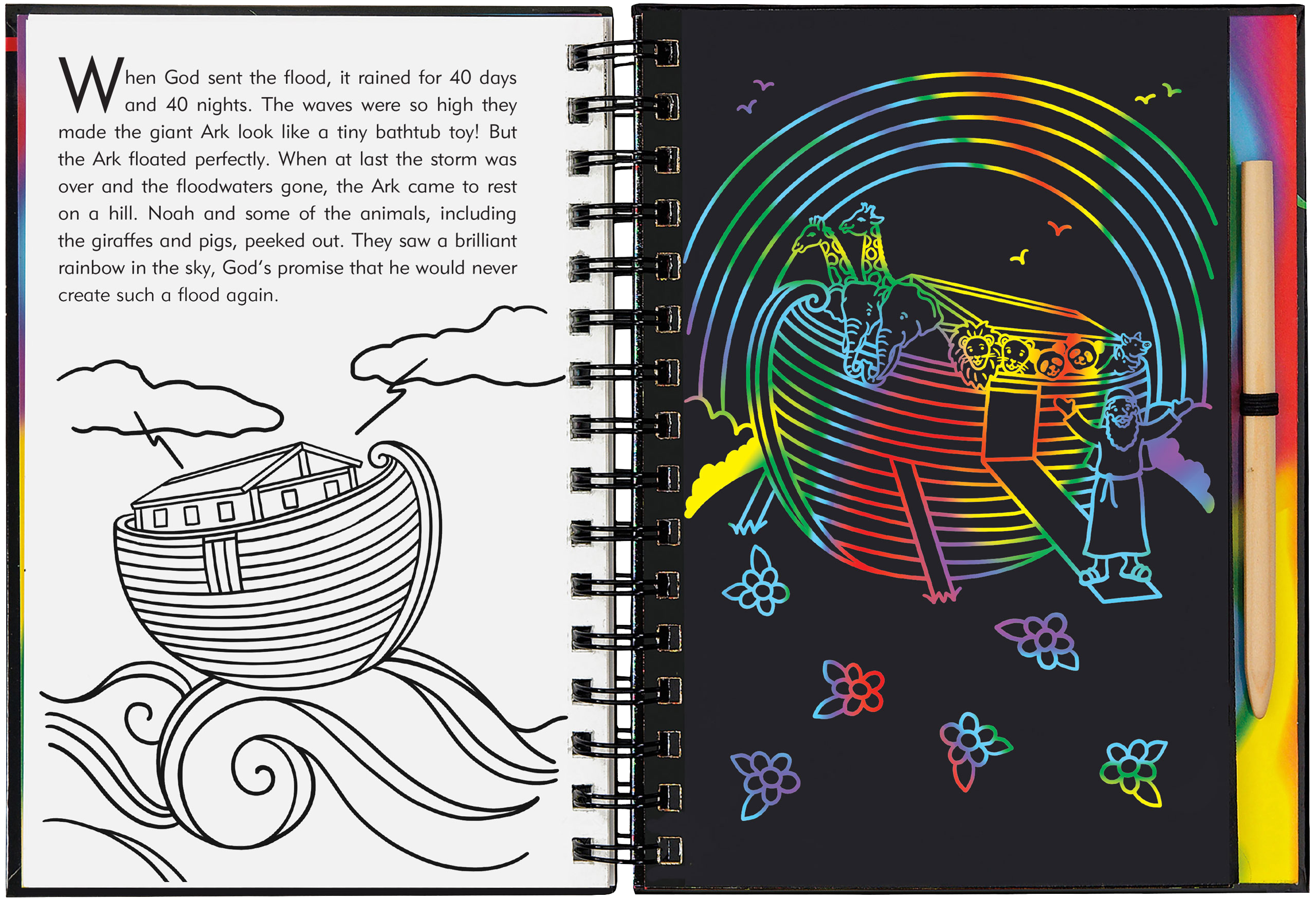 Peter Pauper Press - Wholesale Early Reader Book (6-8) - Bible Stories Scratch and Sketch2