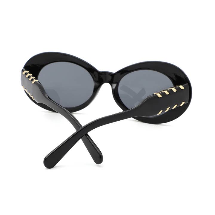 Cramilo Eyewear - Wholesale Sunglasses - Women's - Retro Clout Oval Fashion Goggles Irregular Sunglasses3