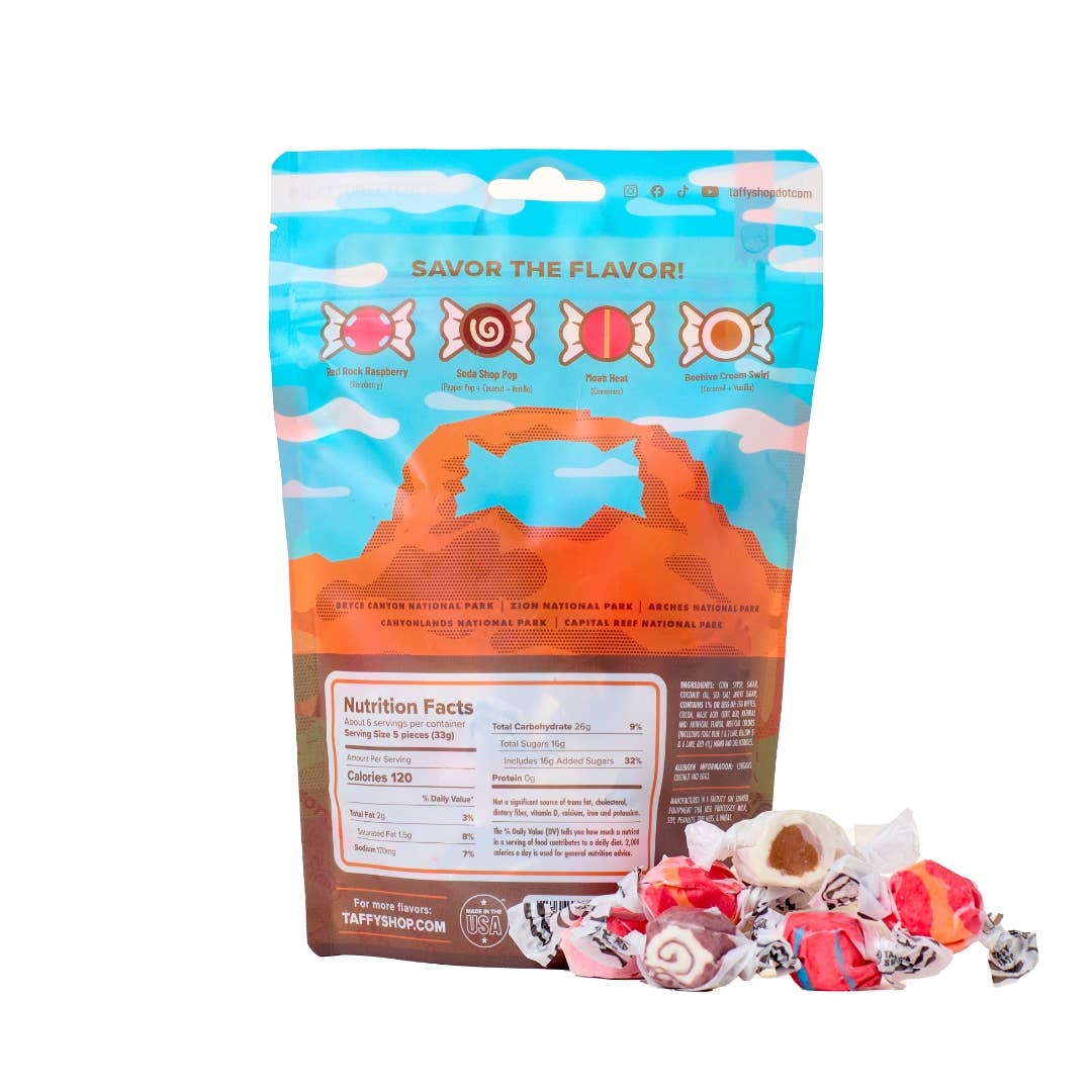 Taffy Shop – wholesale Taffy – Utah National Parks Taffy Bag (7oz)™1