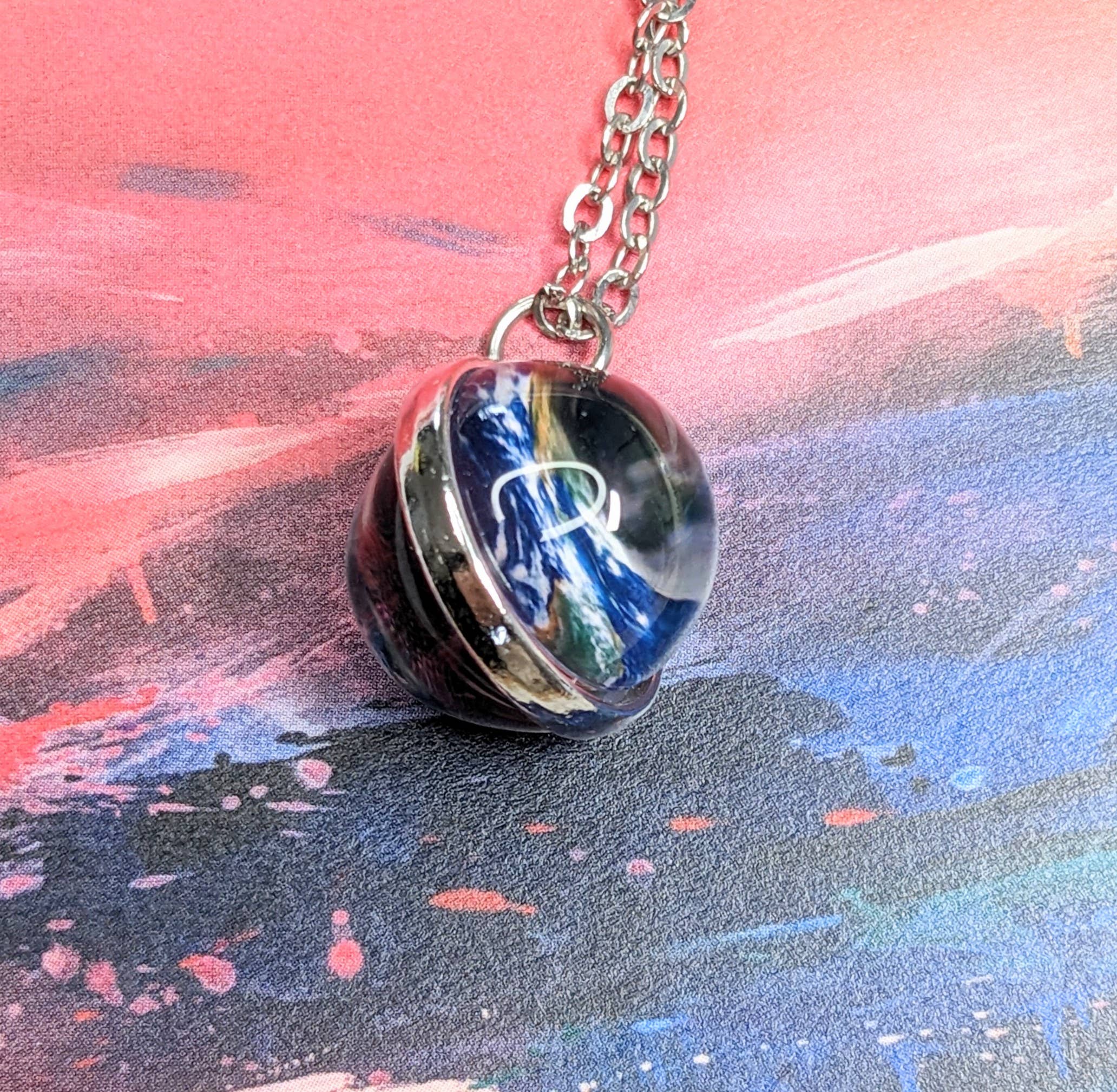 Fiona Accessories – Colar pingente/pendente por atacado – Colar Astronomy Charm do Espaço Colar Terra4