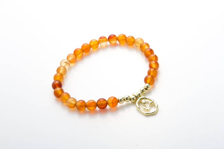 Armbånd med elastik og halvædelstene for engroshandel hos Accessoires by KHB