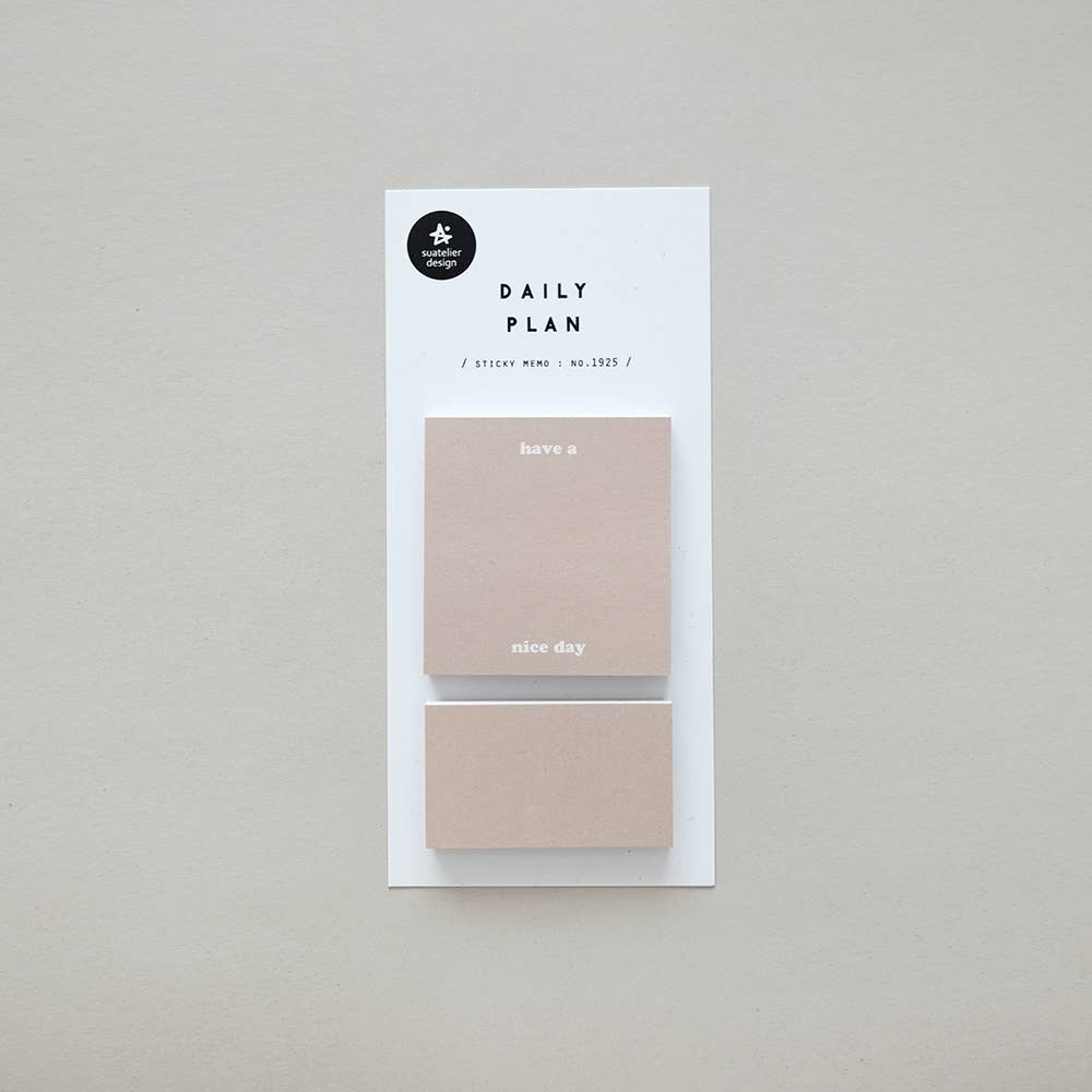 Suatelier Sticky Memo Pad - Daily Plan 19