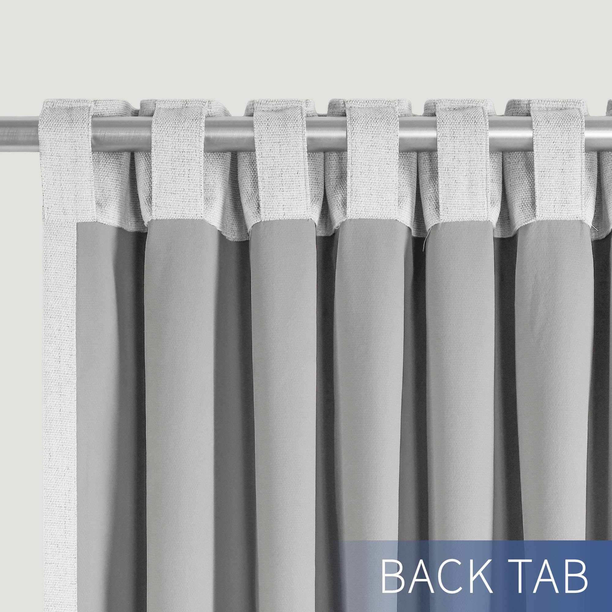 Awesome Home - Wholesale Curtain - Chenille Blackout Back Tab Curtains Pair, 2 Panels25