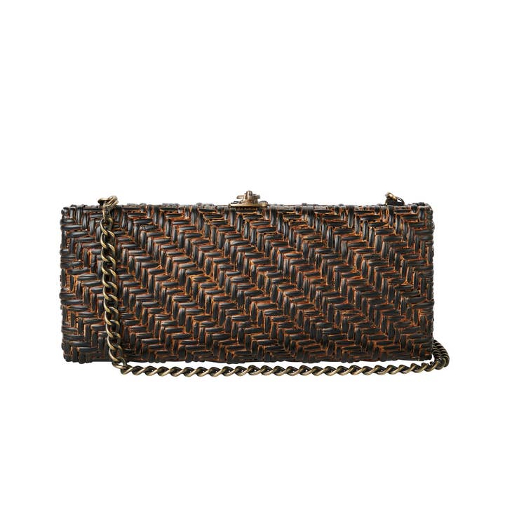 Clutch Paula, negro para venta al por mayor de Sarah Stewart